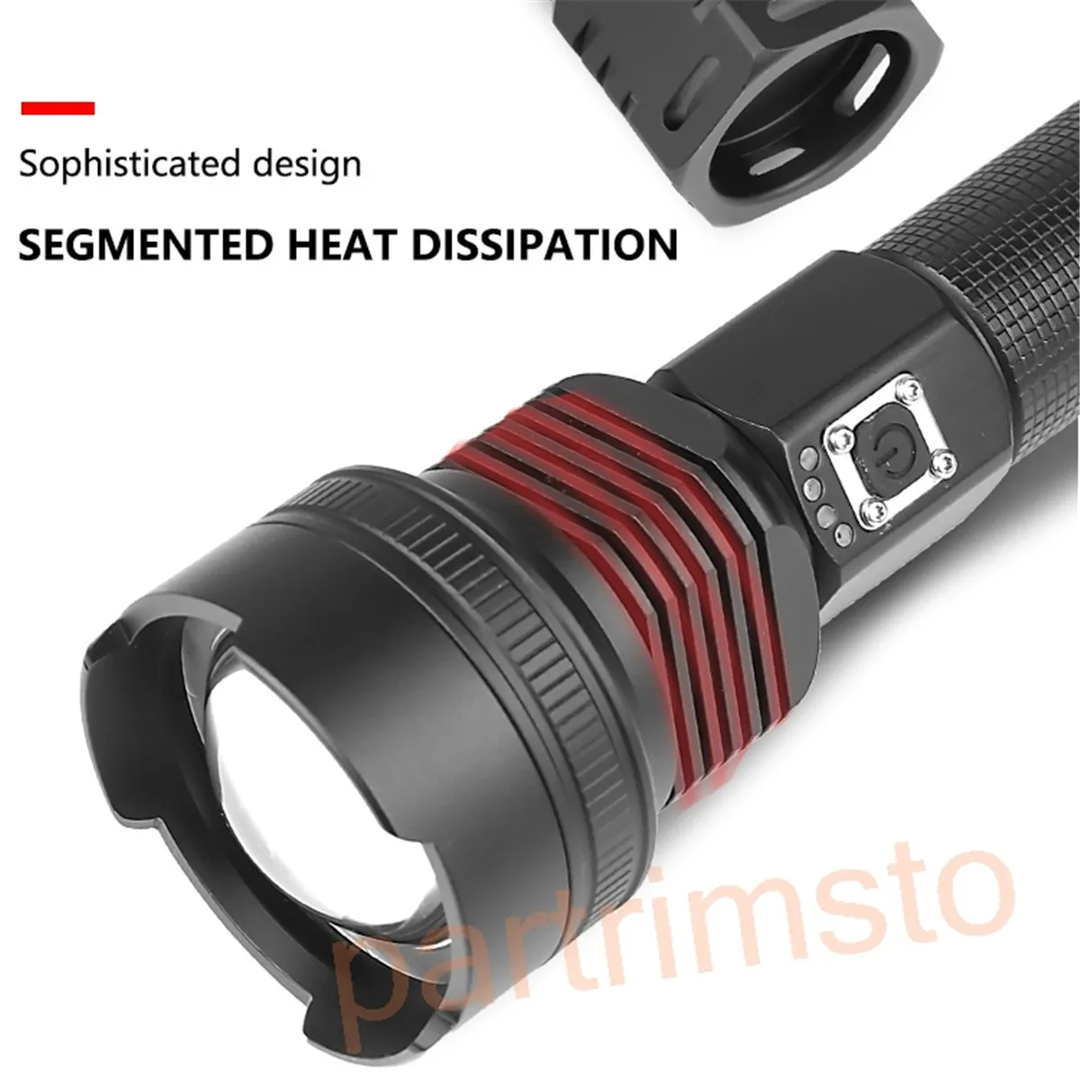 구매 다기능 USB 충전 방수 충전식 손전등 토치 플래시 조명 검사 램프 무선 작업 캠핑 LED