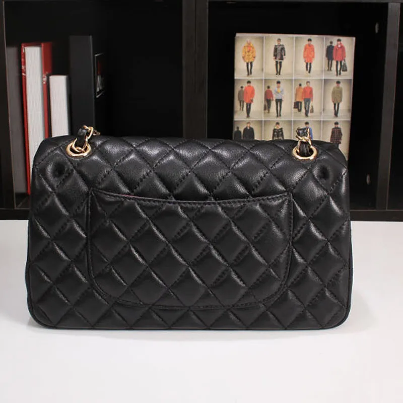 

Luxury real leather Shoulder bags for Women, Fashion top genuine leather Handbag for Ladies Lambskin Crossbody Flap Bag purse