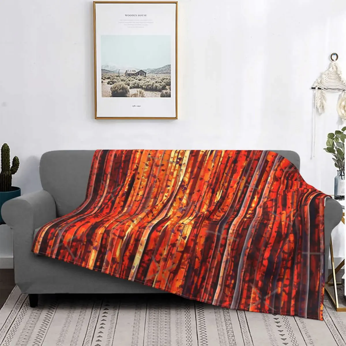 

Manta de rayas anaranjadas abstractas, colcha para cama, sofá a cuadros, manta de verano, colcha, 220x240, 135