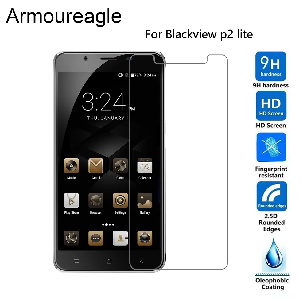 Закаленное стекло для Blackview P2 Lite Взрывозащищенная защита экрана Защитная пленка