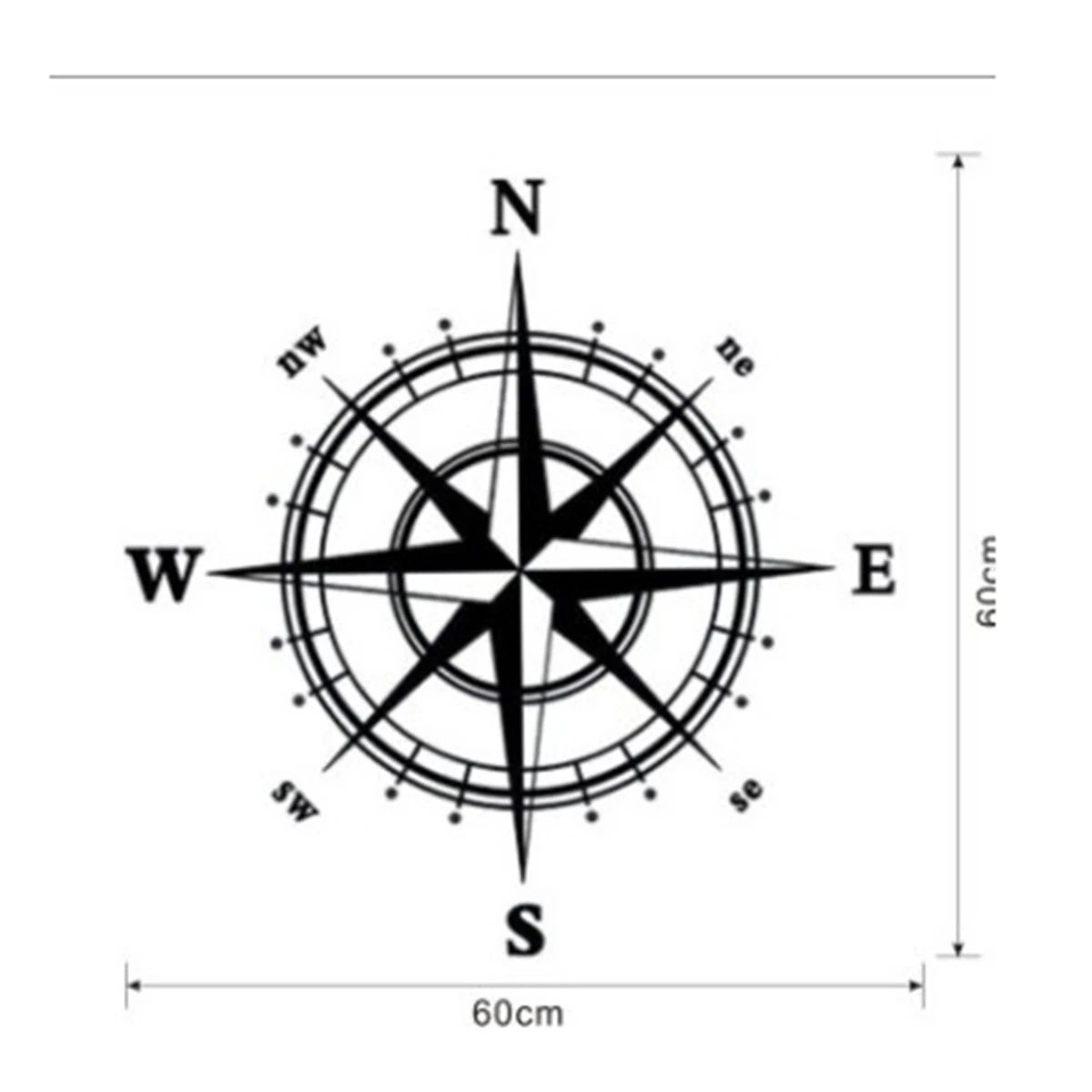 

Concise Compass Wall Sticker For Boy Bedroom Decoration Sailing GPS Adventure Decals Home Decor Art Design For Living Room