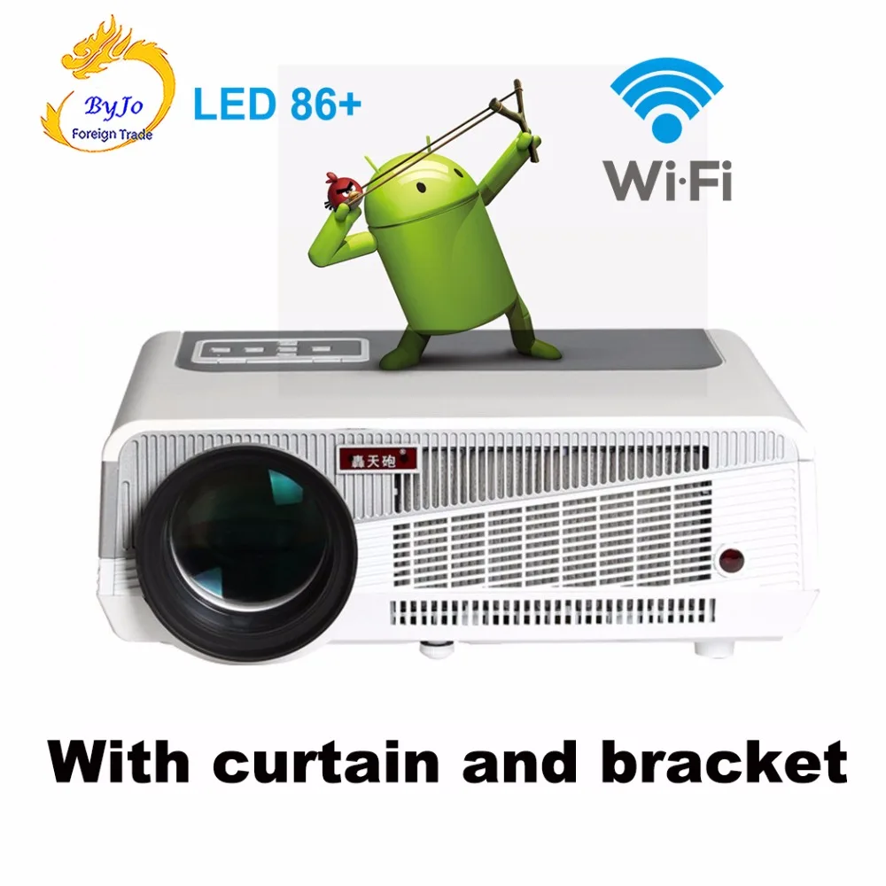 Poner Saund светодиодный 86+ wifi Android 6,0 HD светодиодный 3D умный светодиодный 5500 люмен проектор 1080p HDMI видео Система домашнего кинотеатра Vs светодиодный 96 M5