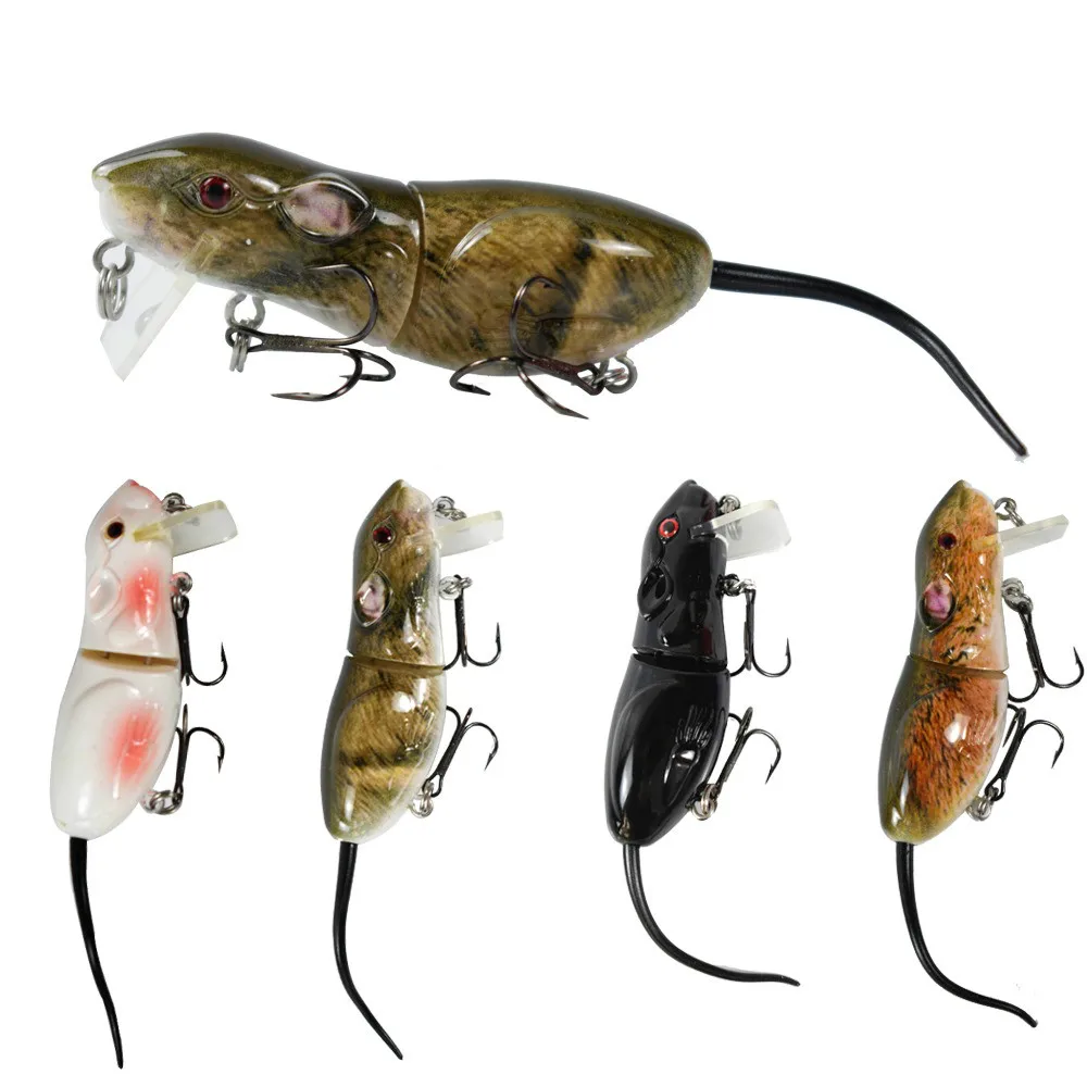 Крысиная рыболовная приманка плавающая пластиковая для мыши 6 0 см 10 5 г окуня