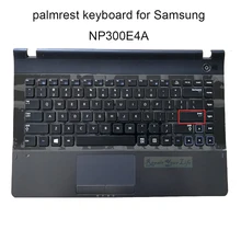 English Arabic laptop keyboard Palmrest Top Case pc for Samsung NP300E4C NP300E4A NP305E4A 300E4C 3430EA 305E4A 04284A keyboards