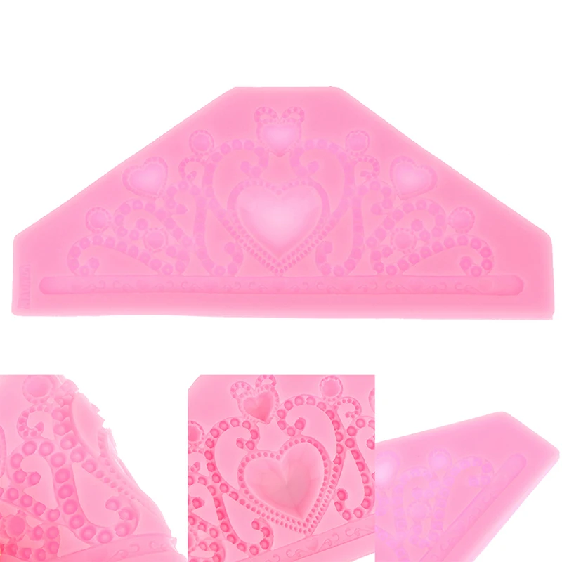 1pc Silicone Princess Crown Mould Cake Decorating Tool Chocolate Candy Fondant Molds Mayitr Baking | Дом и сад
