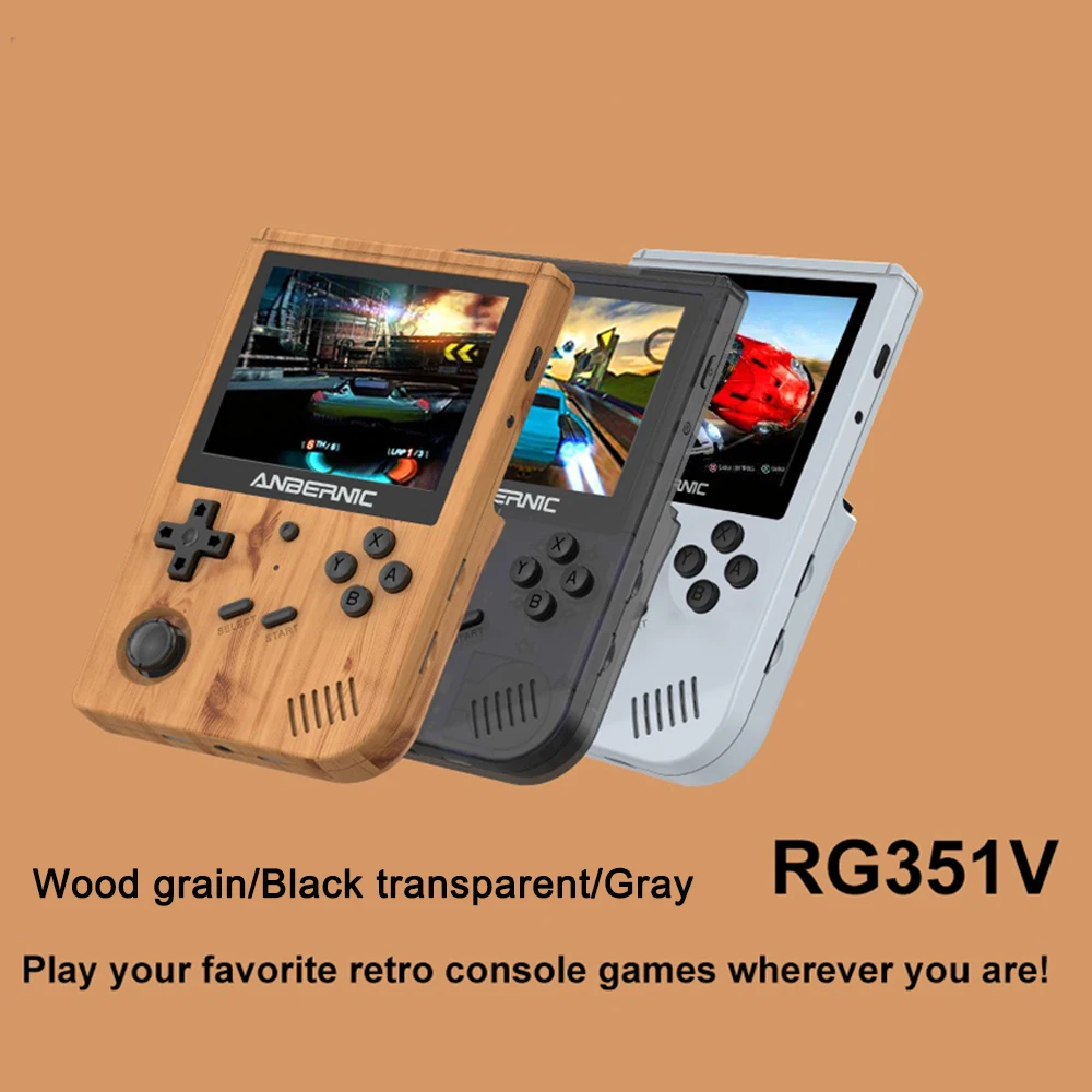 2021 Top RG351V Ретро игровая консоль RK3326 1 5 ГГц процессор 10000 встроенных игр