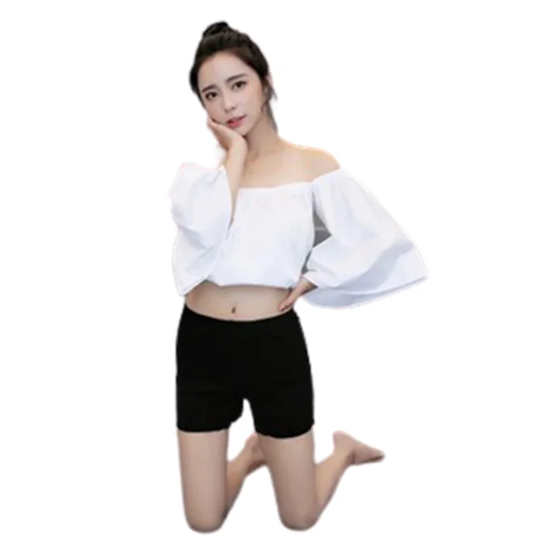 

Light proof large size safety pants can be worn outside women's three point bottoms loose shorts spring and summer thin p