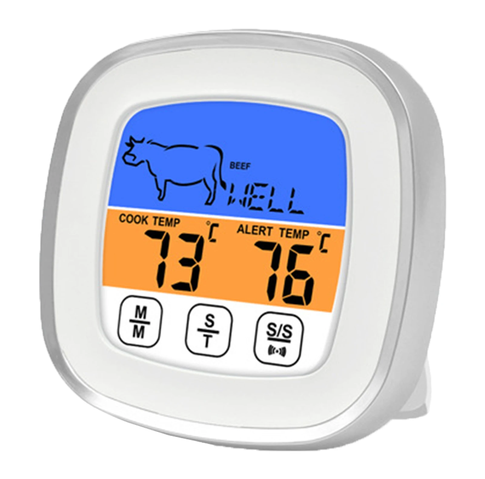 

Touch Control Digital Meat Kitchen Thermometer Stainless Waterproof Meat Temperature Probe Oven Cooking BBQ Temperature Meter