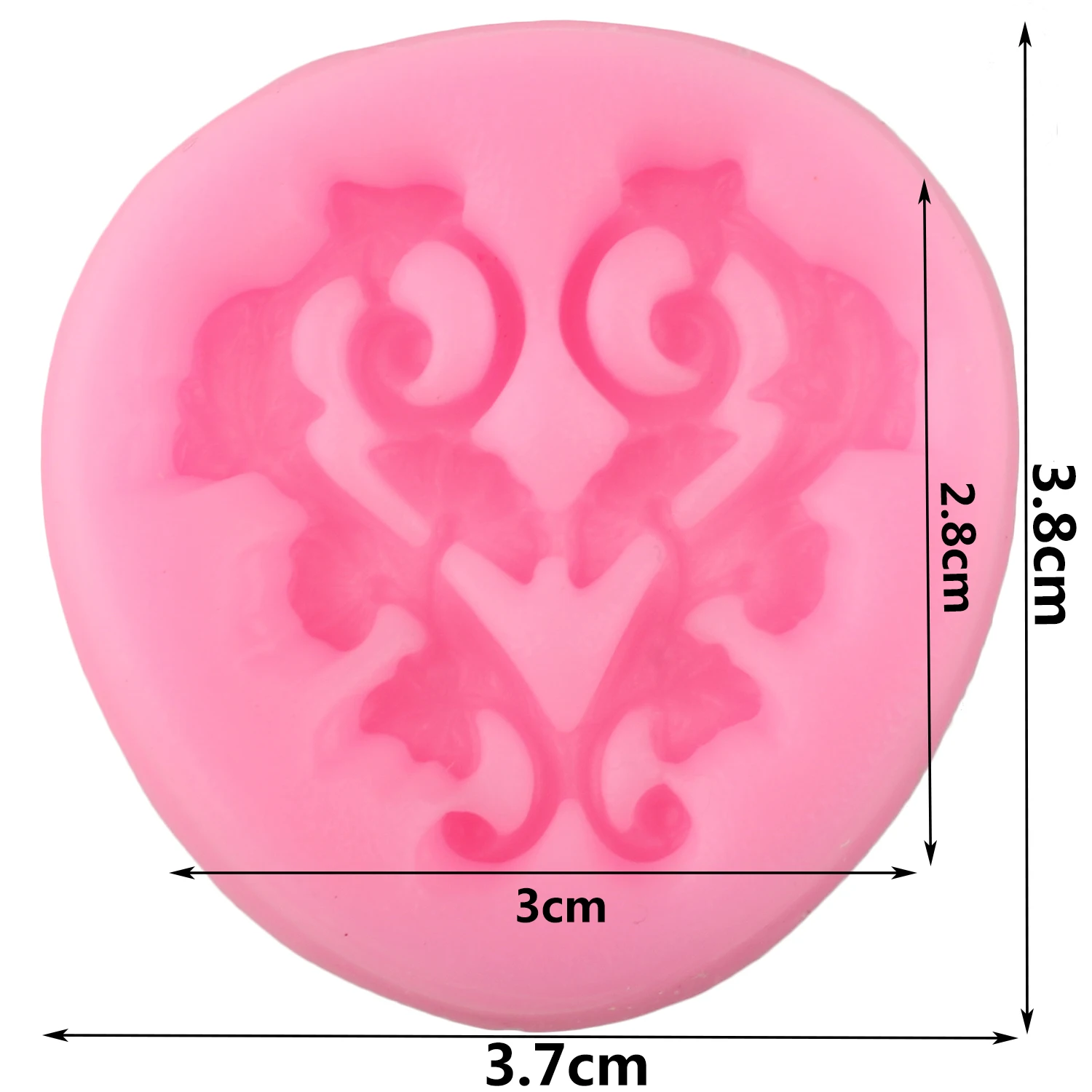 Силиконовые формы в виде листьев прокрутки DIY Свадебный кекс искусственная