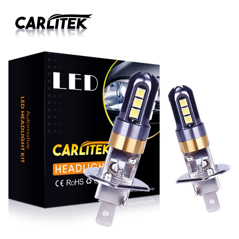3030 SMD Автомобильная Передняя СВЕТОДИОДНАЯ Лампа H1 H3 фара турбо 6000K белая лм