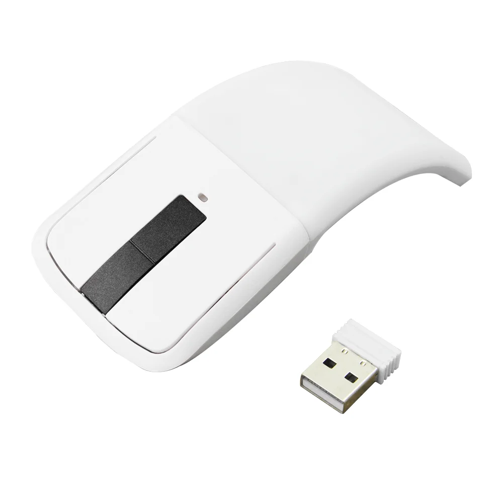 1600 DPI USB Wireless Mouse Foldable Arc Touch with Bag Ultra-slim Ergonomical Mute Mice for Surfacebook Laptop PC | Компьютеры и офис