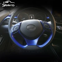 car styling steering wheel sequins sticker trim cover interior moulding for toyota c hr chr c hr 2016 2017 2018 2019 accessories