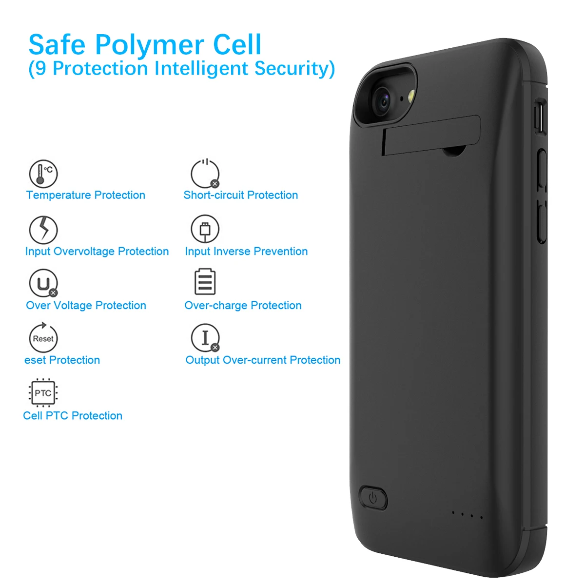 Для iPhone 7 8 X XS Max XR чехол для зарядного устройства 4000 мАч внешний резервный блок питания защитный чехол для зарядки 7 Plus 8 plus чехол