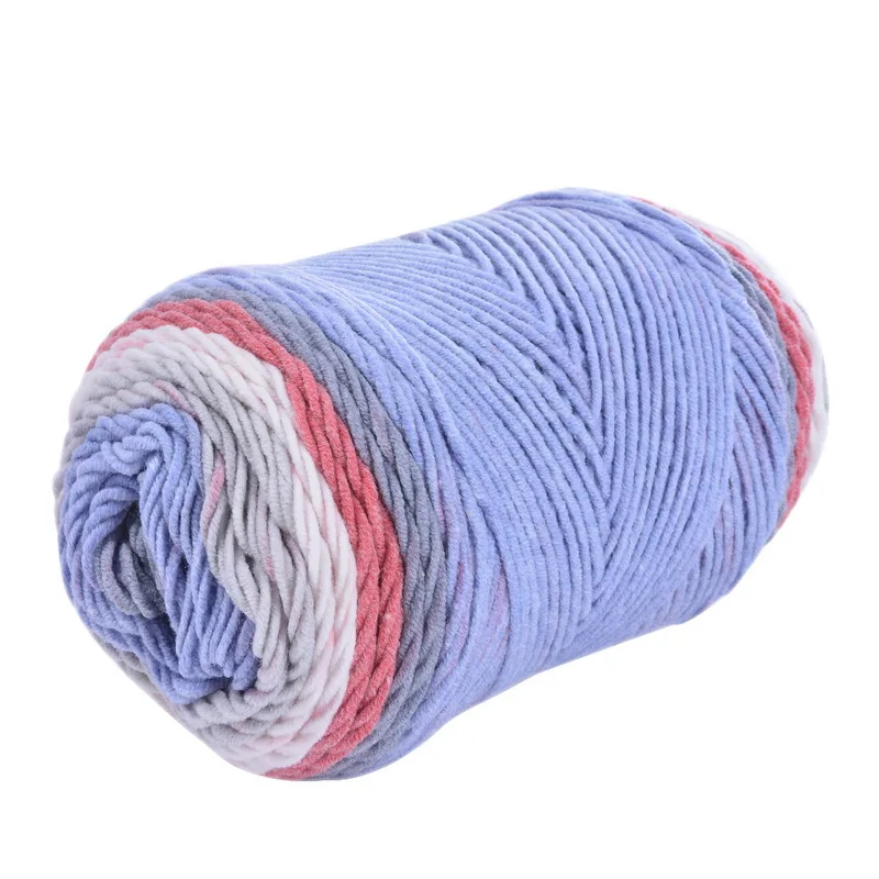 Натуральный мягкий шелк молочный хлопок Пряжа Толстая Вязание Lover шарфы вязание