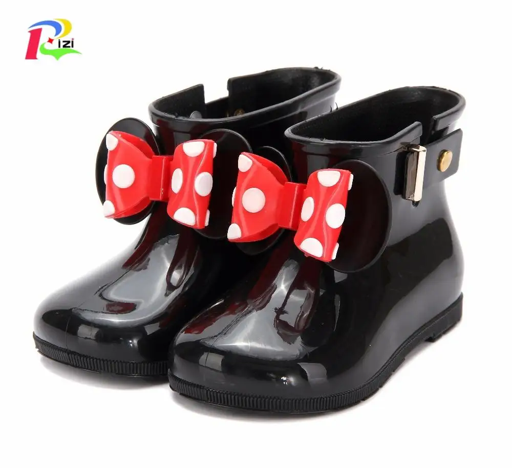 Mini Melissa/3 цвета; резиновые сапоги; Новинка года; нескользящие желе резиновые сапоги для мальчиков и девочек; Melissa; обувь с Микки Маусом; прозрачная детская водонепроницаемая обувь