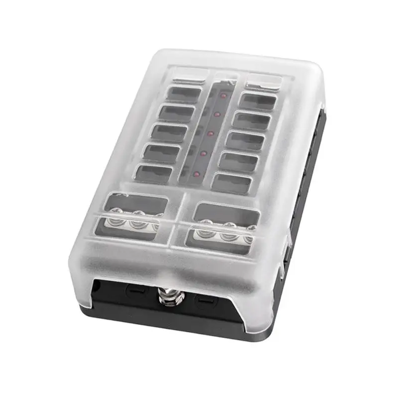 Универсальная Светодиодная лампа 12-контактный блок предохранителей с