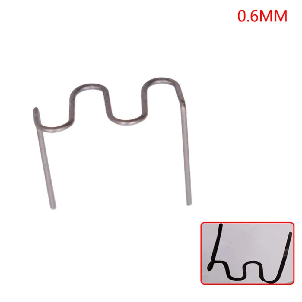 

100Pcs 0.6/0.8mm Hot Stapler Plastic Repair Standard Pre Cut Wave Staples Bumper Bodywork Repairs Stainless Steel Wave Staples