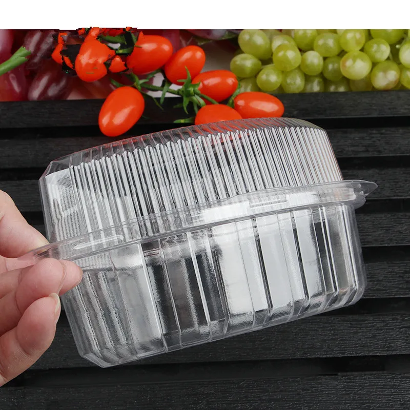 50 шт. Высокое качество фруктовый салат на вынос упаковочная коробка Прозрачный
