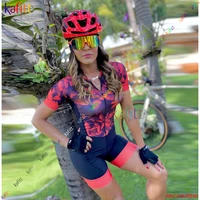 short jumpsuit womens cycling clothing red bike jersey summer free shipping triathlon macaquinho