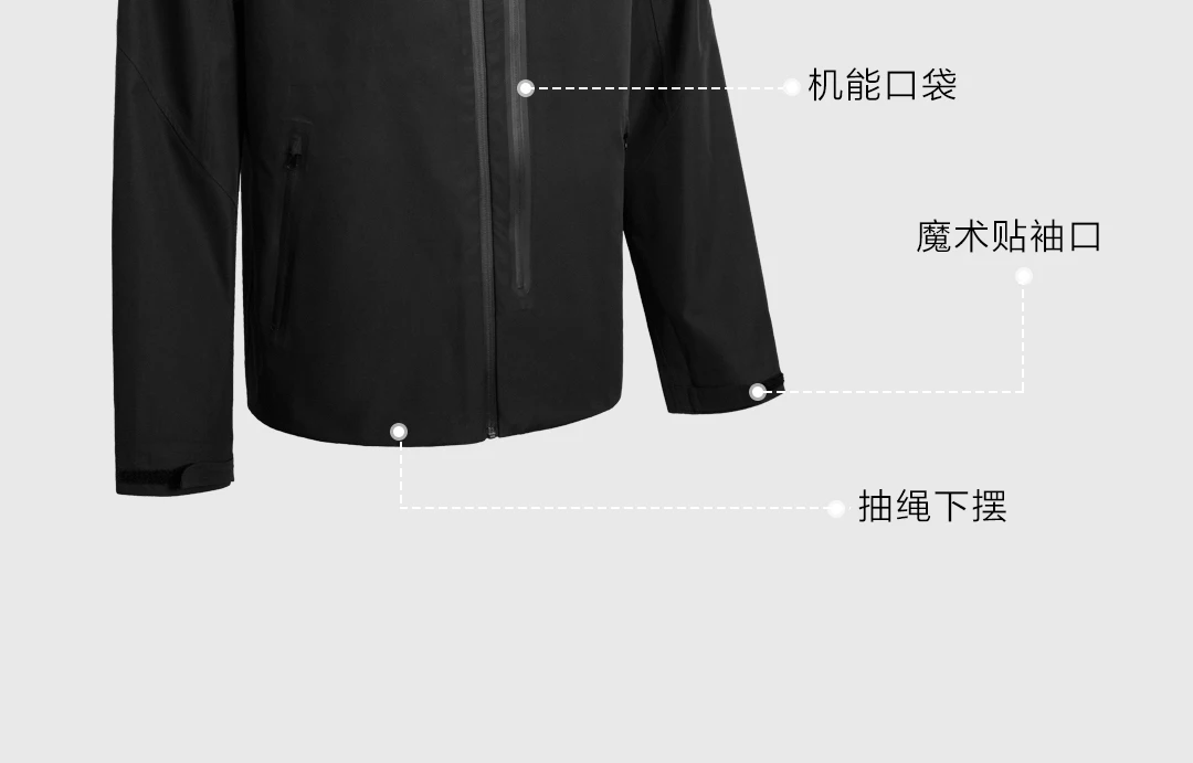 Новинка года xiaomi Всепогодная Функциональная одежда ветрозащитная Водонепроницаемая практичная многофункциональная одежда для путешествий на открытом воздухе на все сезоны