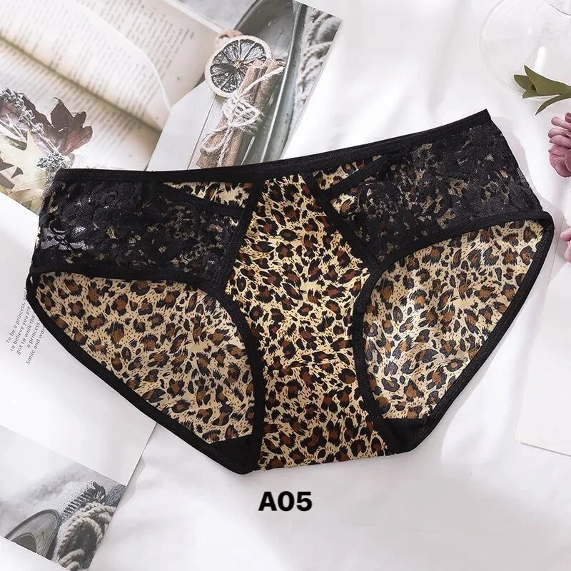 

Panties Women Sexy Leopard Panties Woman Underwear Light Luxury Sexy Lace Mesh Yarn Without Trace Plus Size Womens Panties