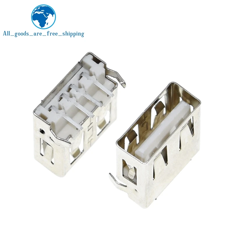 2020 горячая распродажа 10 шт. Тип USB в Стандартный Порты и разъёмы женский припоя