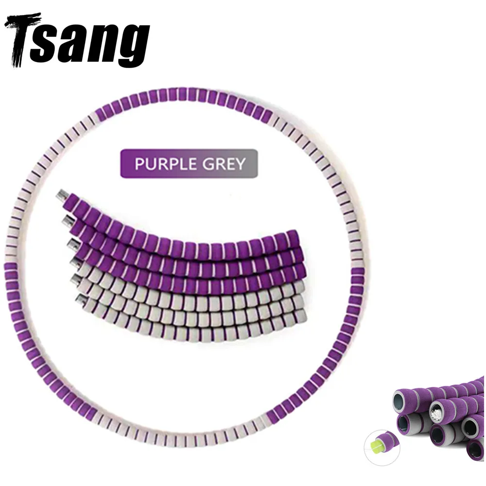 

8 Section Fitness Hoop Removable Exercise Sports Hoops Crossfit Waist Hoop Women Loss Weight Circle Home Gym Fitness Equipment