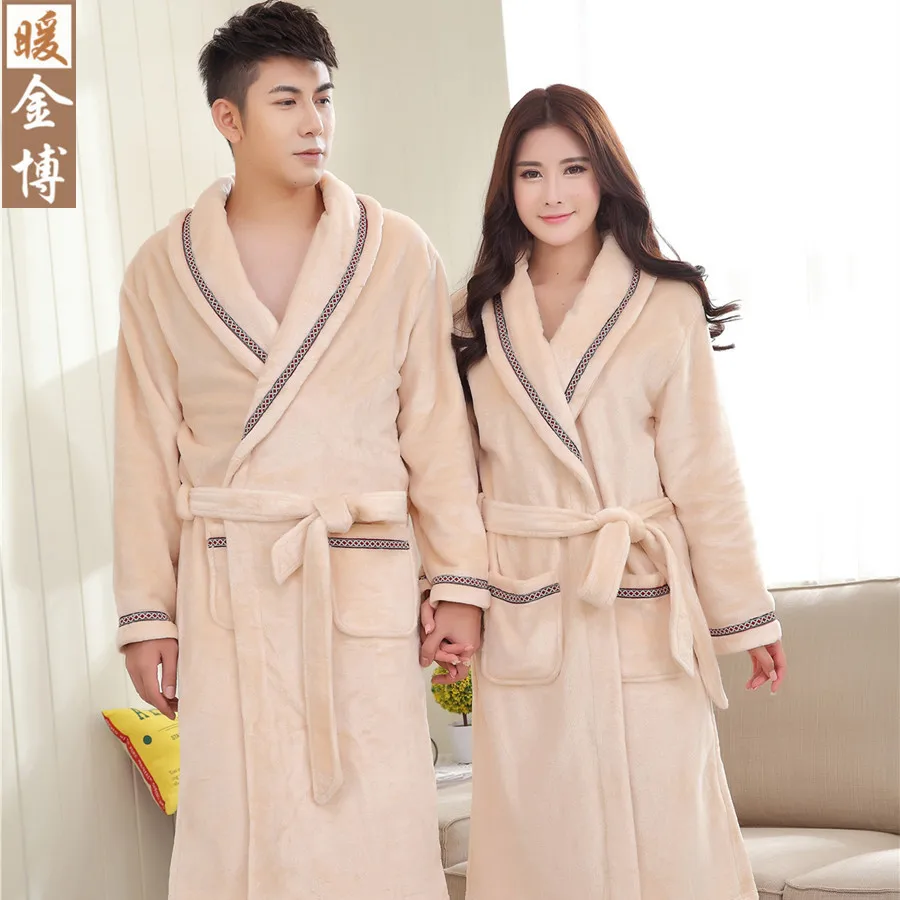Фланелевый халат для пар новый дизайн пижамы высокого качества женщин и мужчин