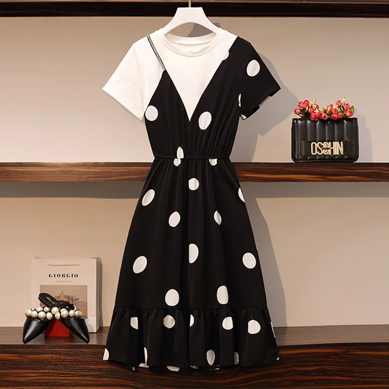 2021 летняя одежда для женщин в горошек стиле Бохо вечерние платье большого