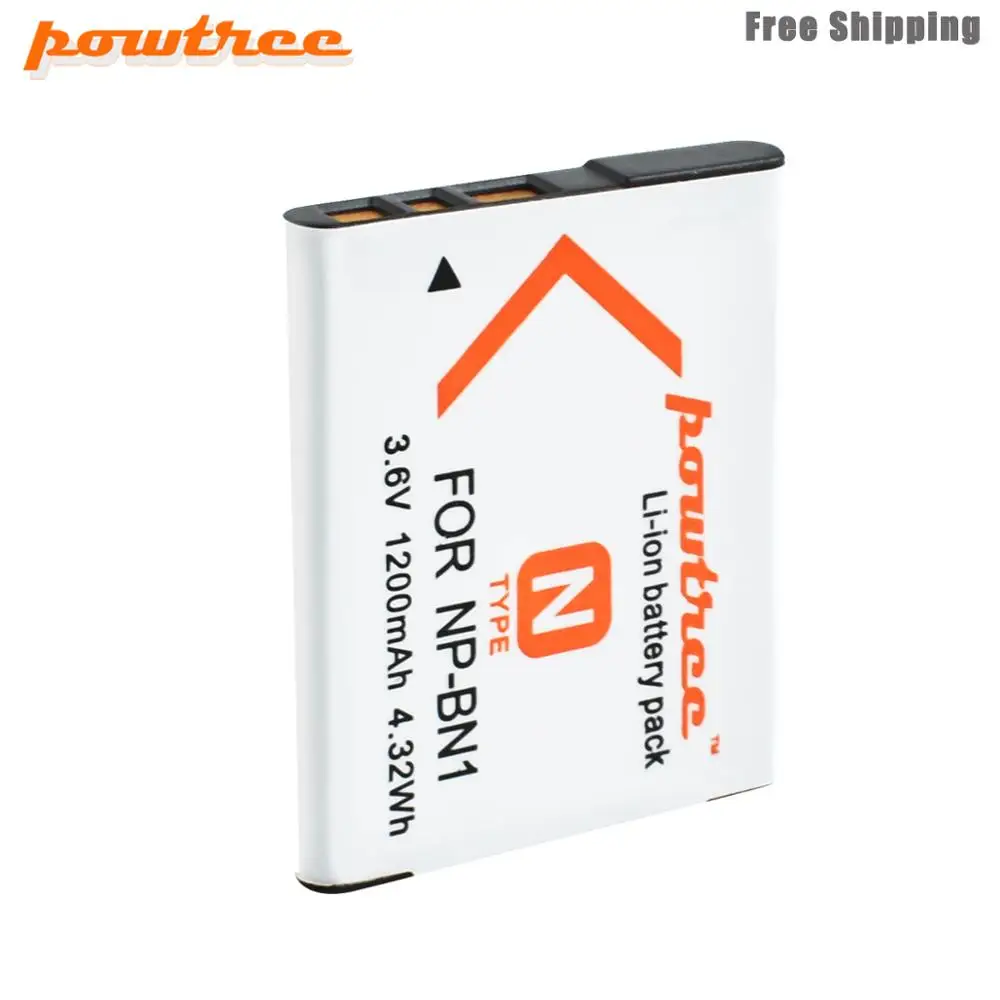Аккумулятор Powtree на 1200 мАч для SONY DSC TX9 T99 WX5 TX7 W390 W380 W350 W360 QX100 W370 W730 L50|Цифровые