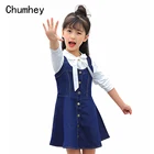 Женское джинсовое платье-комбинация на лямках