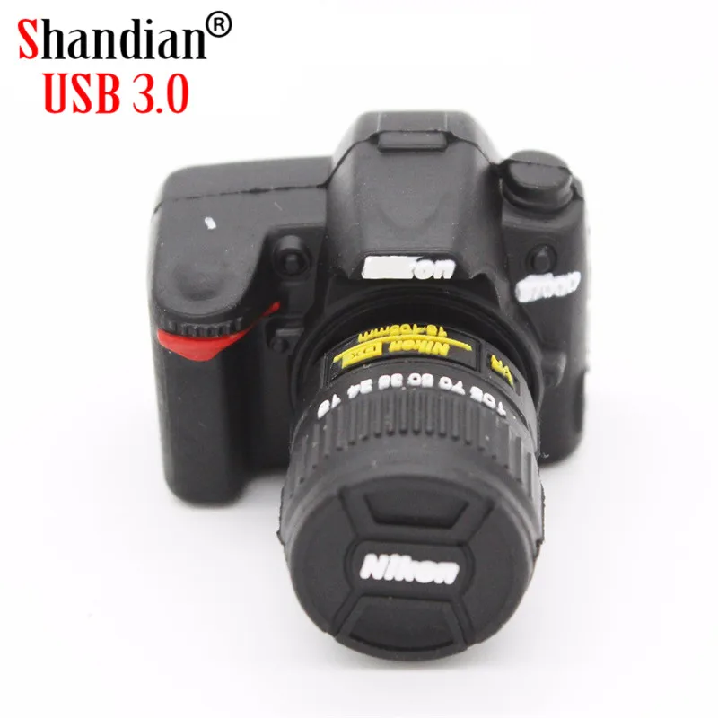 SHANDIAN USB 3 0 оптовая продажа stick Nikon камера Мультфильм Креативный u диск 4 ГБ 8 16 32 64 Гб