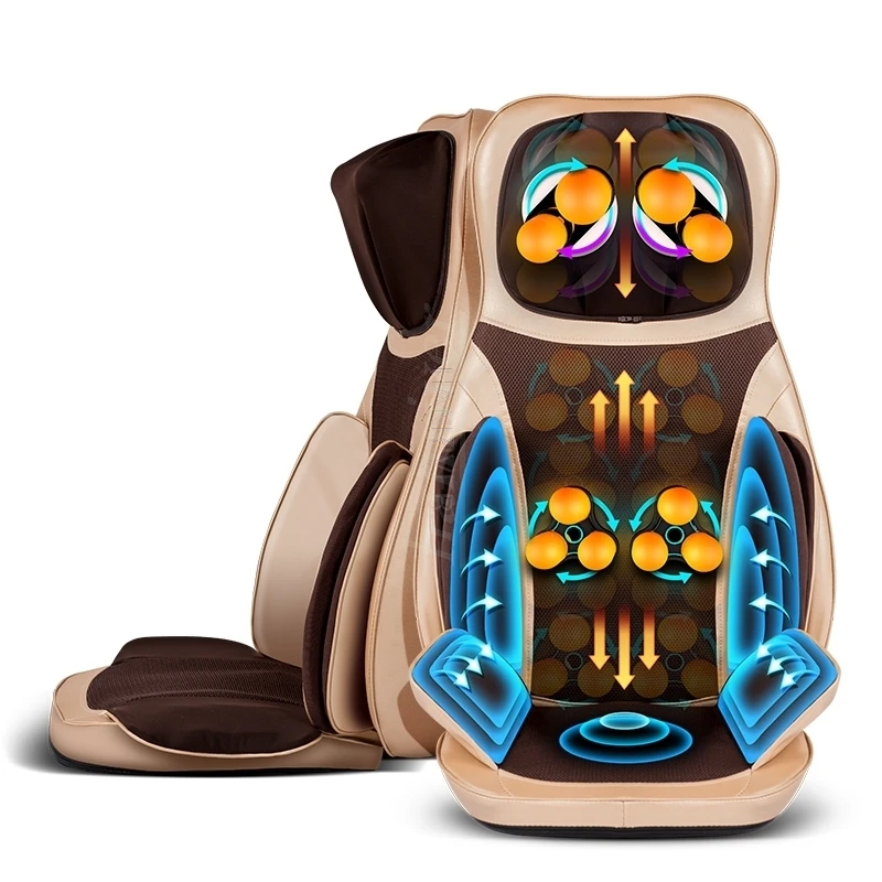 

Latest Electric full body Airbag massage cushion Shiatsu Kneading roller massage pad Heating vibration massage chair