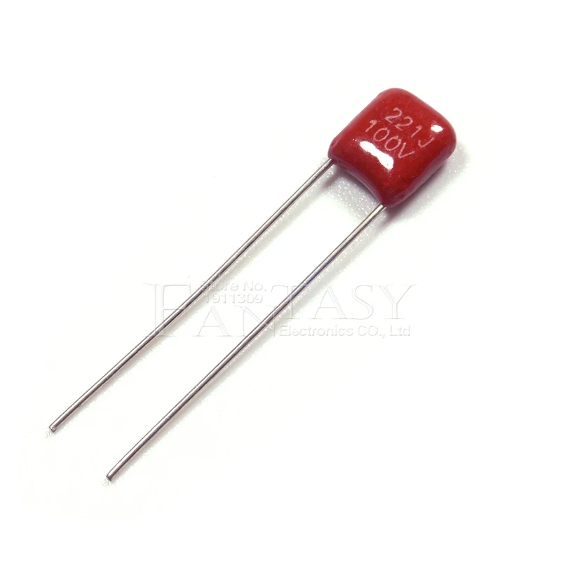 20 шт. 100V221J 220PF 5% шаг 5 мм 220P 221 100 в CBB полипропиленовый пленочный конденсатор|film