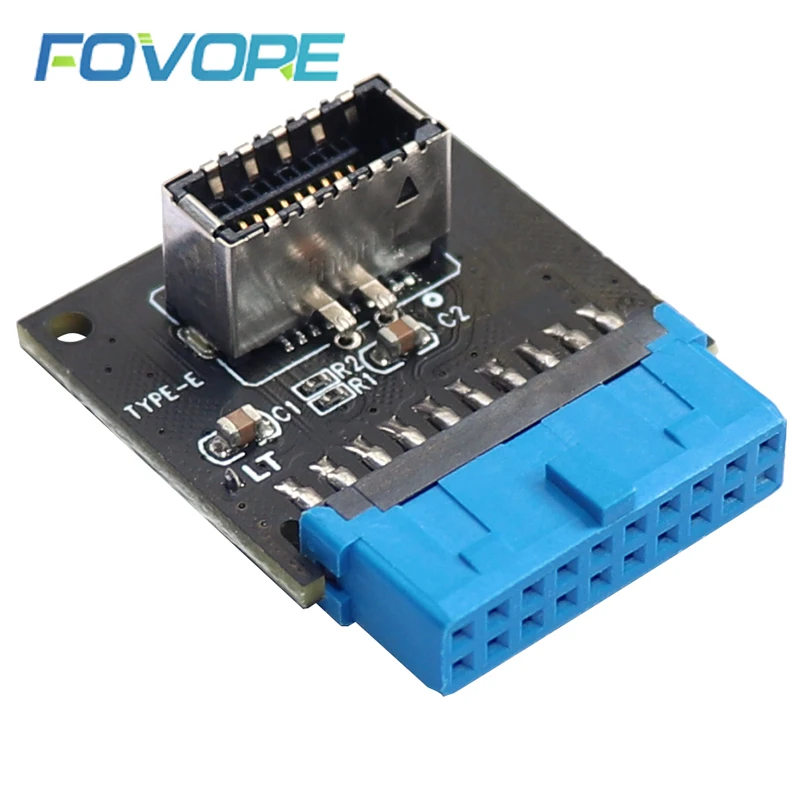 Тип C USB3.1 розетка передней панели USB 3 0 19 Pin к Type E 20 контактный разъем Удлинительный
