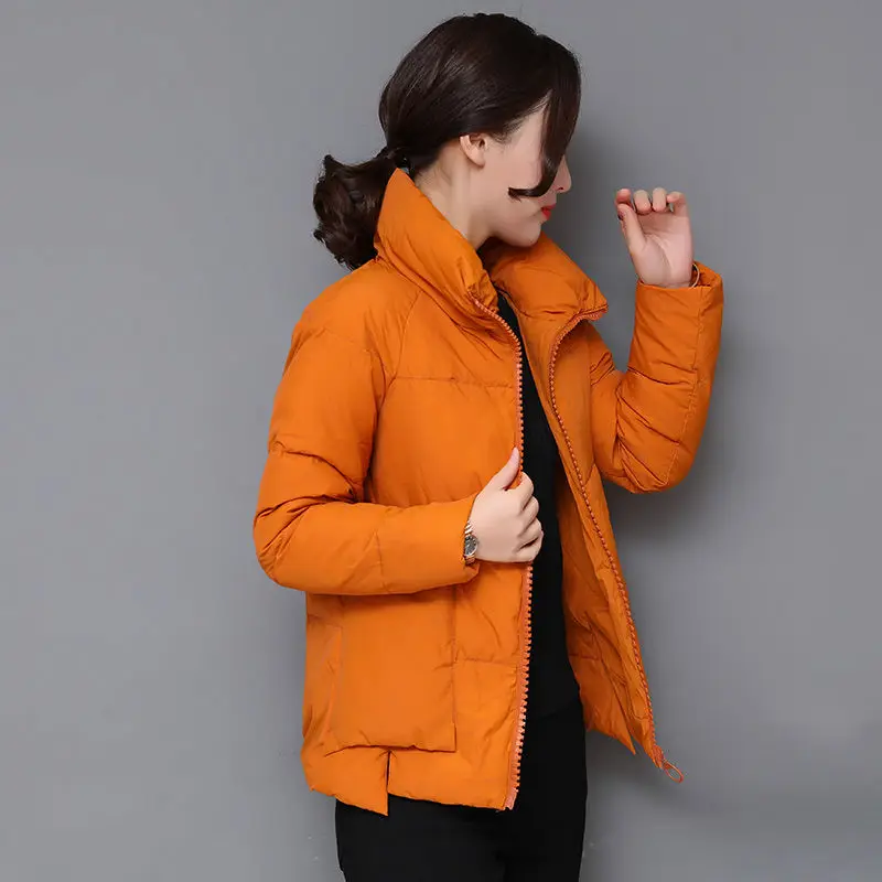 Толстые теплые Модный комплект на шнуровке Новинка Женские Короткие хлопковые