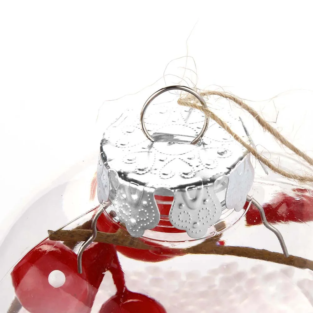 2019 год Рождественский прозрачная подвесная шар рождественская елка Bauble