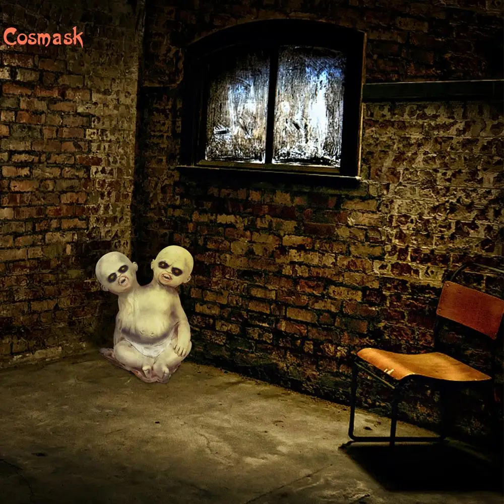

Cosmask Halloween Decoration Props Horror Conjoined Baby Props Stage Bar Horror Ornaments
