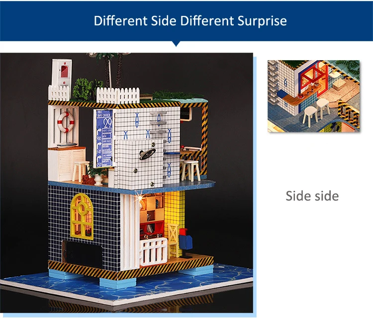 Новый DIY Домик ручной работы кукольный дом Досуг Праздничная модель коттеджа