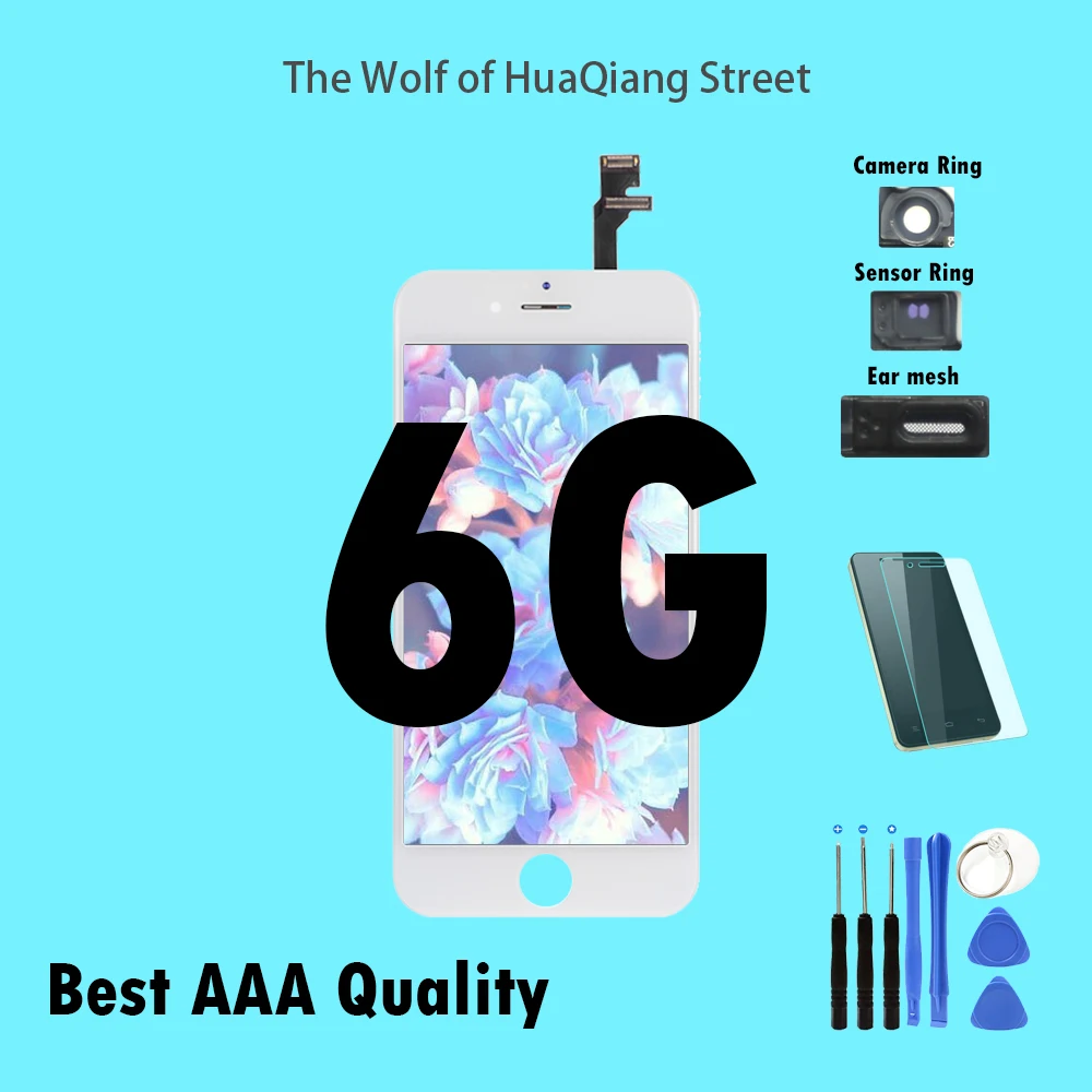 Tianma AAA качественный экран для iPhone 6G ЖК-дисплей дигитайзер сборка Замена 6 ЖК-экран
