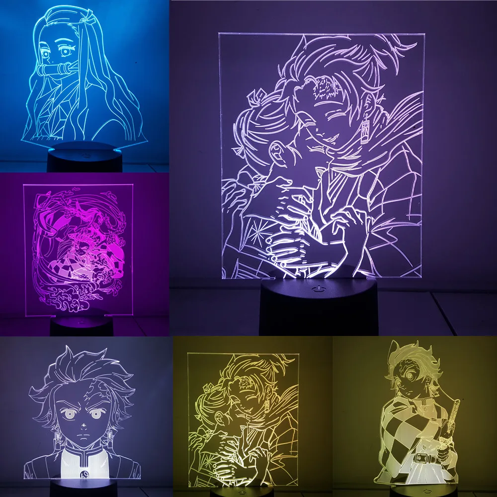 Настольная лампа Dragon Ball Z Goku Vegeta VS Broly ночные светильники 3D светодиодный DIY Набор Супер Saiyan фигурки освещение Lampara Рождественский подарок