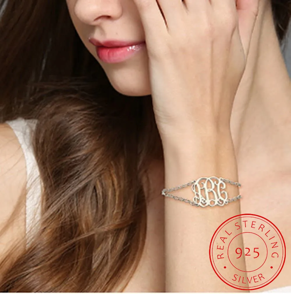 

925 sterling silver custom Bracelet Customized Bracelet For Women Crown Custom Nameplate Pendant Birthday Gifts