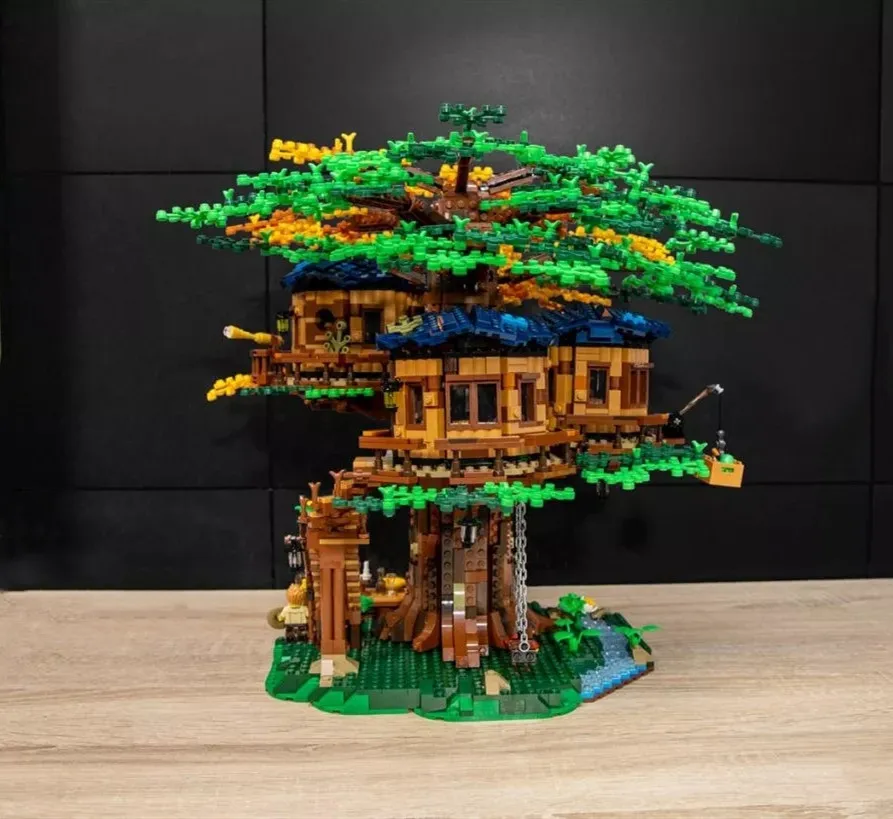 Новый sakura Tree House Idea Series MOC совместим с 21318 Lepining строительные блоки кирпичи
