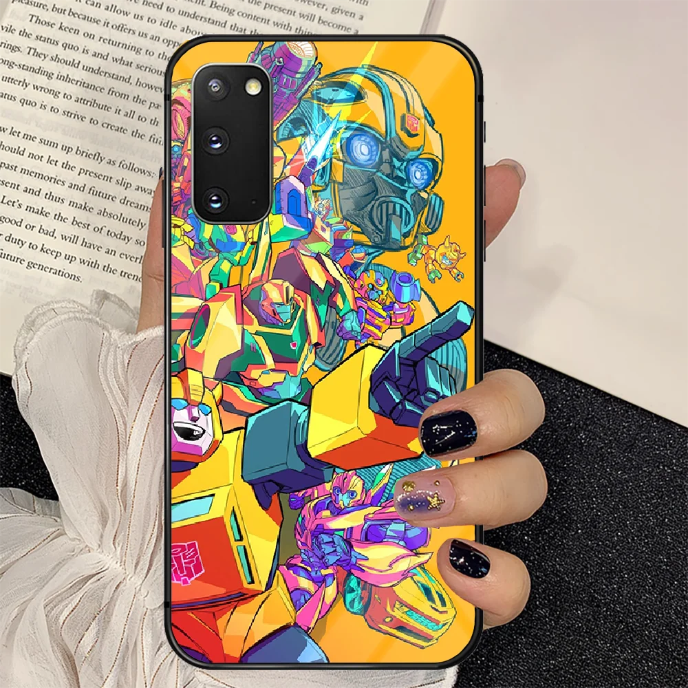

Bumblebee Transformers Phone Tempered Glass Case Cover for Samsung Galaxy A M 12 20 21 30 31 40 50 51 52 70 71 72 E S Black Etui