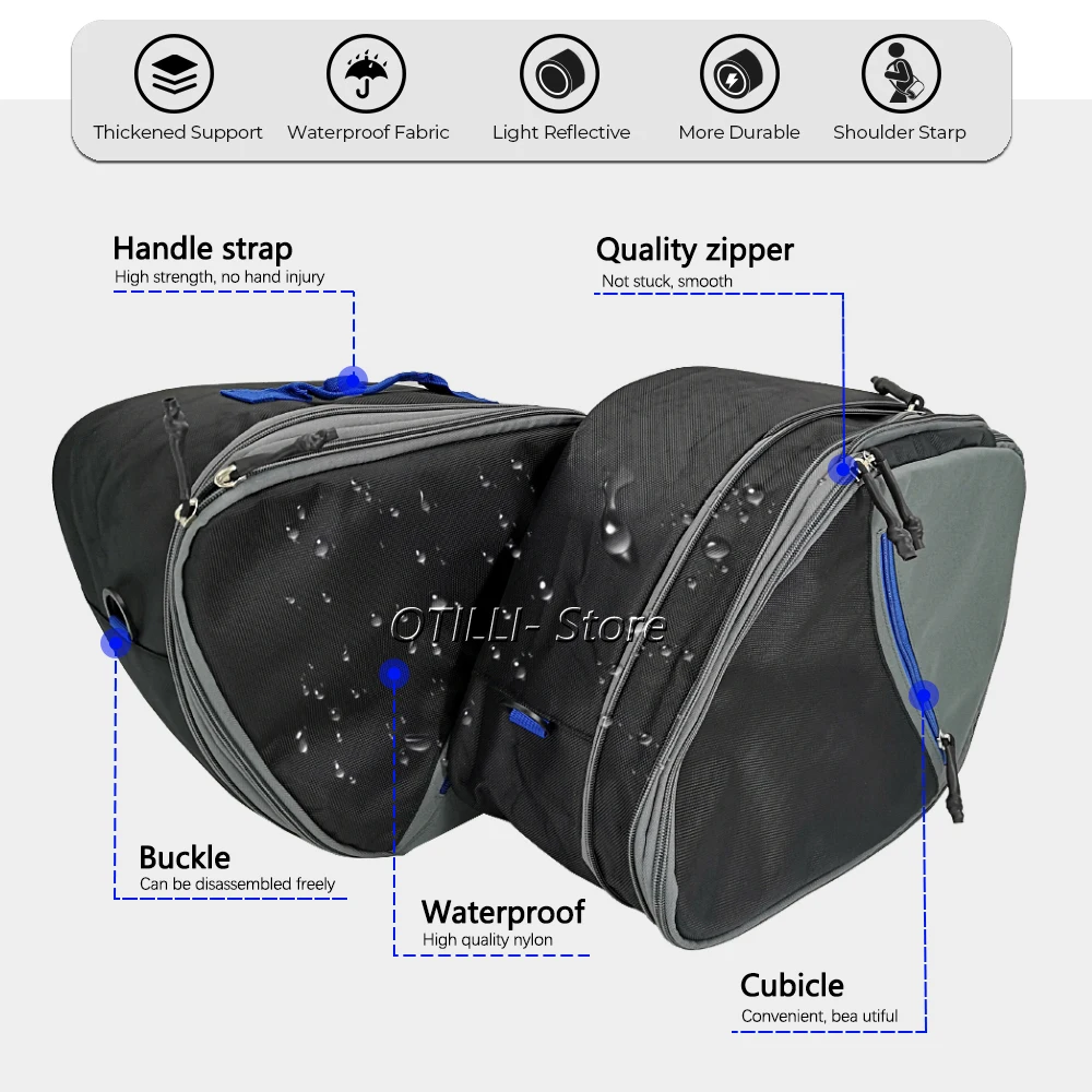 2021 2022 для Yamaha трассировщик 9 GT Красный Новый мотоциклетный чемодан сумки черные