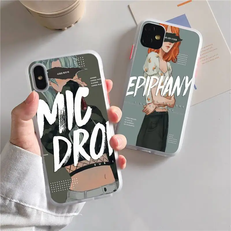 

pepakomi Bts Perfect black Phone Case For iphone 13 12 11 xr xs x 7 8 pro max Plain Soft TPU Silicone Clear Case Cover