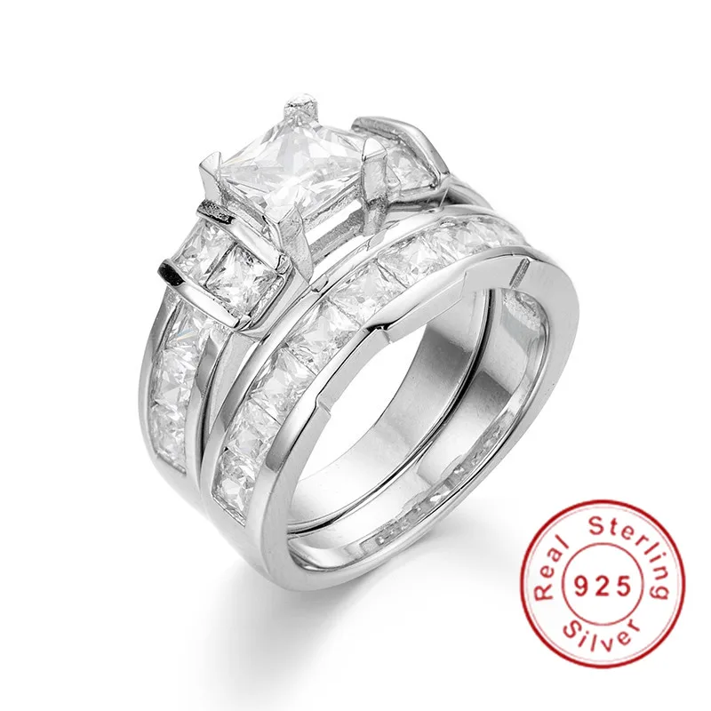 Модное кольцо принцессы с имитацией бриллианта для женщин обручальное женское
