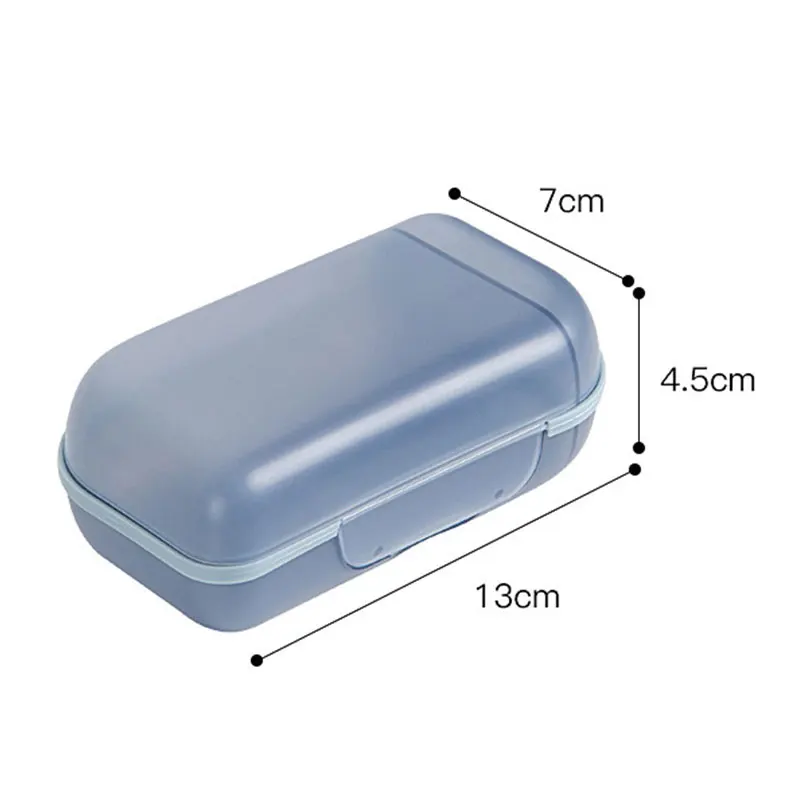 

1pcs New Travel Hiking Soap Box Hygienic Holder Easy To Carry Soap Box Bathroom Dish Shower Cover Supply Portable Soap Organizer