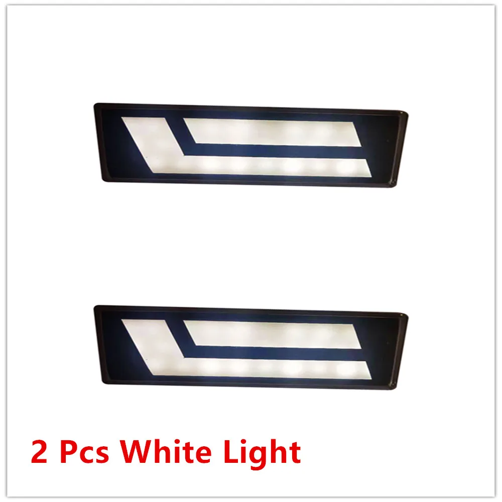 Marker white Light Для Lada Niva 4X4 URBAN 1995 1996 светодиодный DRL Фонарь с белым бегущим янтарным сигналом поворота, аксессуары, тюнинг автомобиля - Цвет: Marker white Light