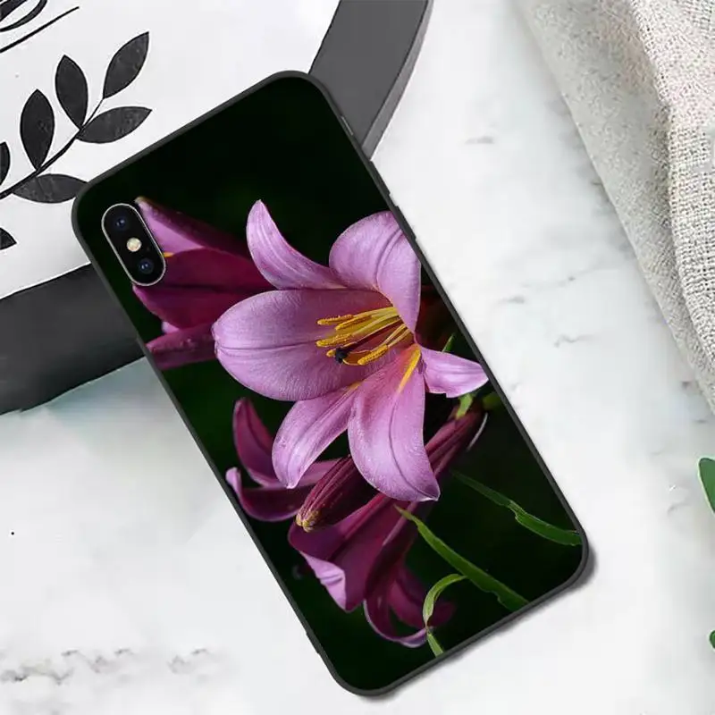 

Lily flower Phone Case for iPhone 11 12 mini pro XS MAX 8 7 6 6S Plus X 5S SE 2020 XR